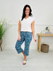 Judy Blue Daisy Daze Cropped Wide Leg Jeans