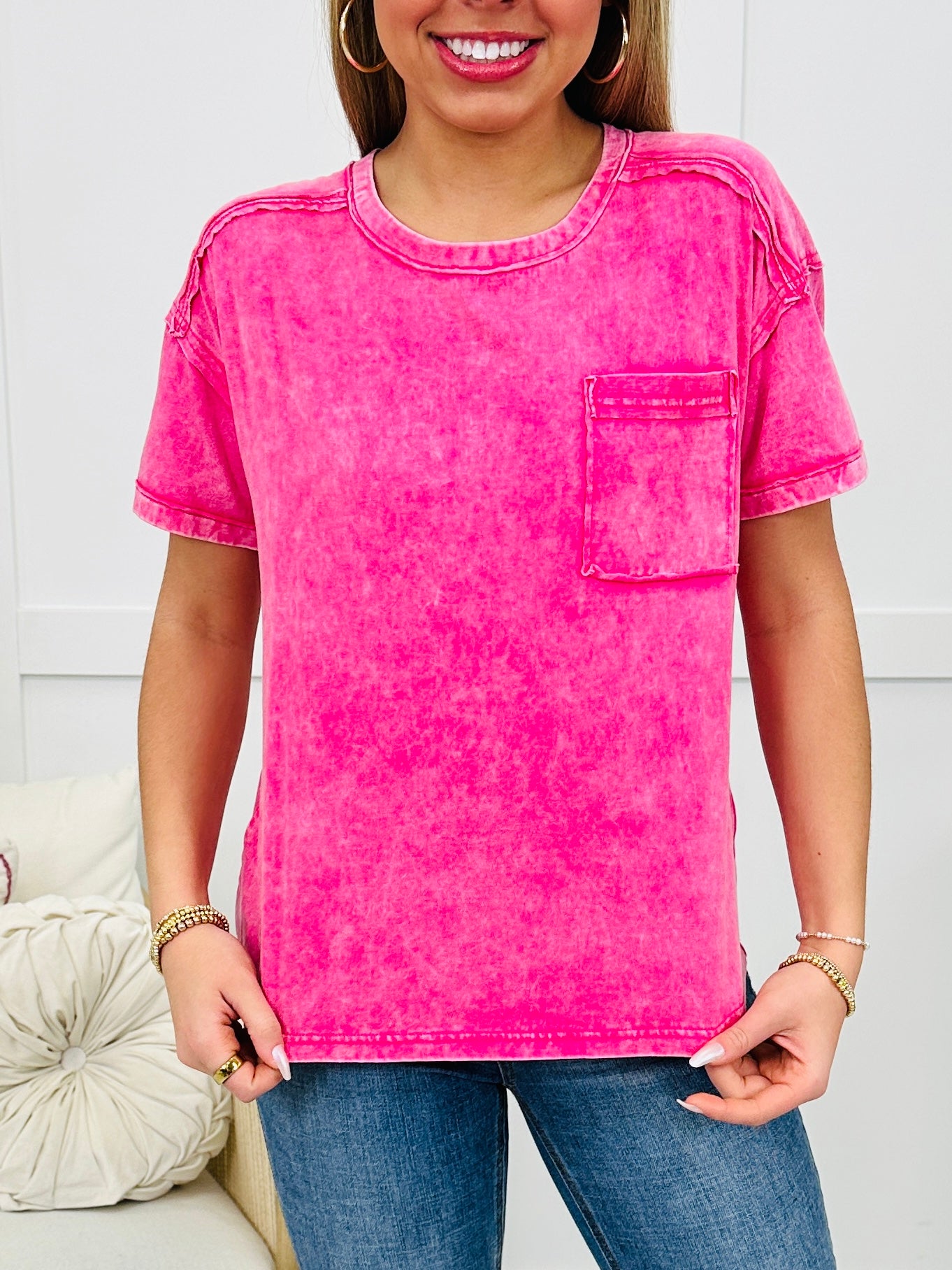 DOORBUSTER! Faded Comfort Top- Multiple Colors!