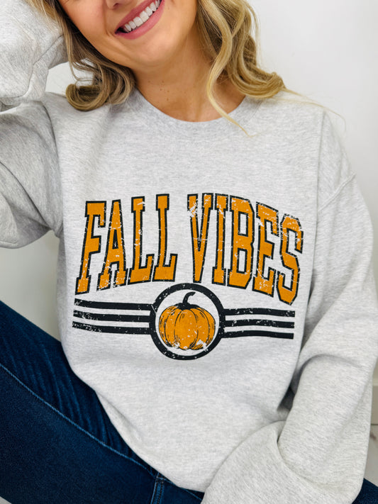 Fall Vibes Graphic Crewneck Sweatshirt