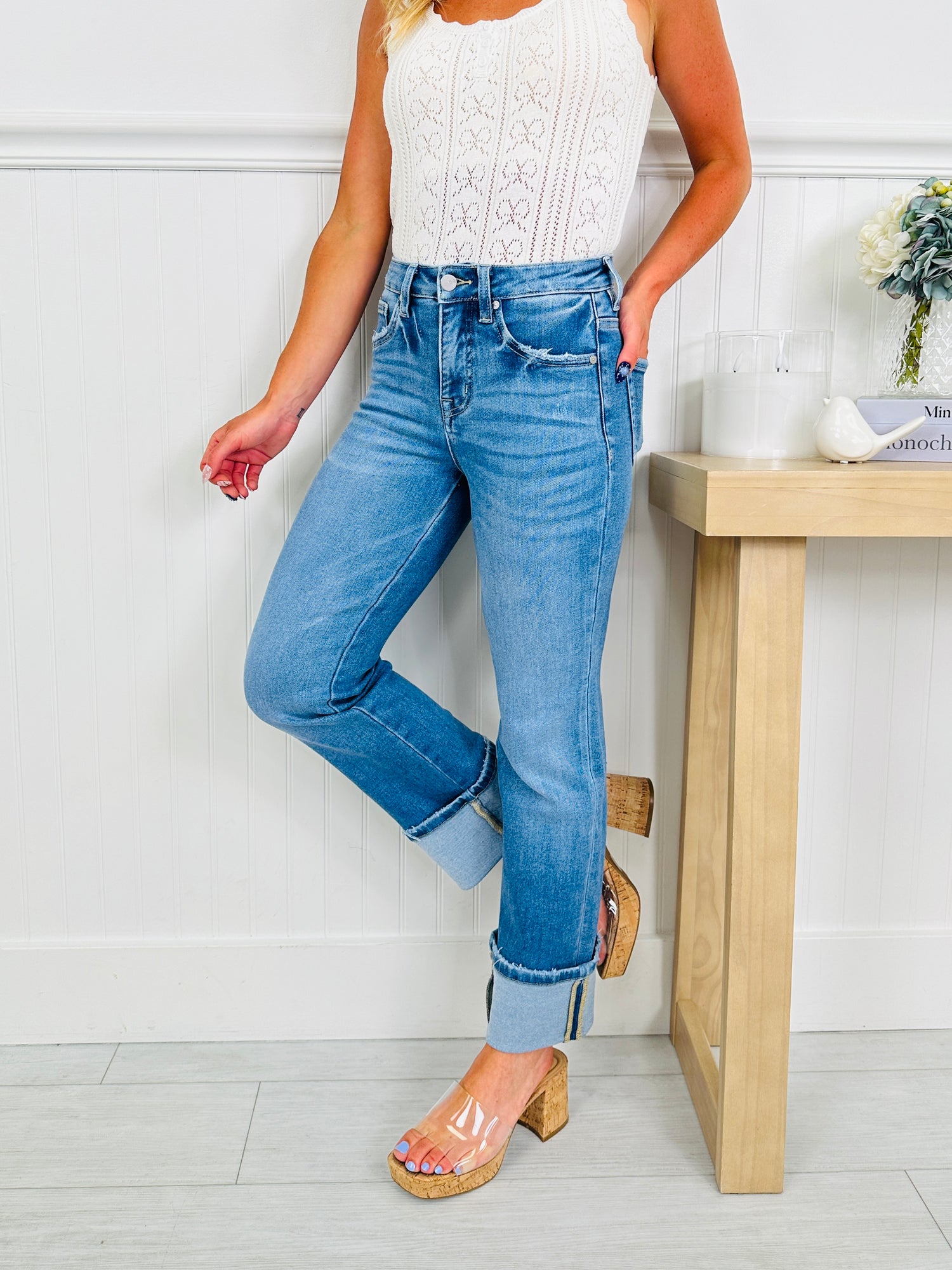 Straight Fit Denim