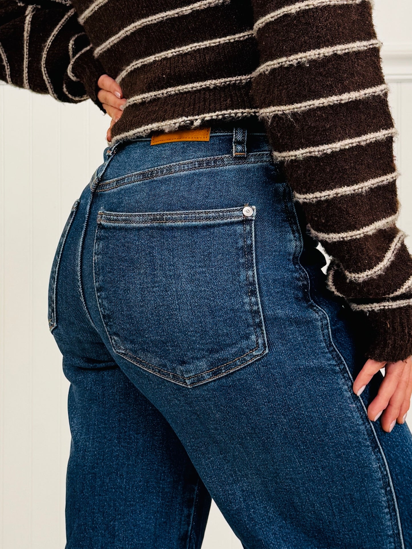Judy Blue In Your Favor Retro Wide Leg Jeans In Regular And Petite