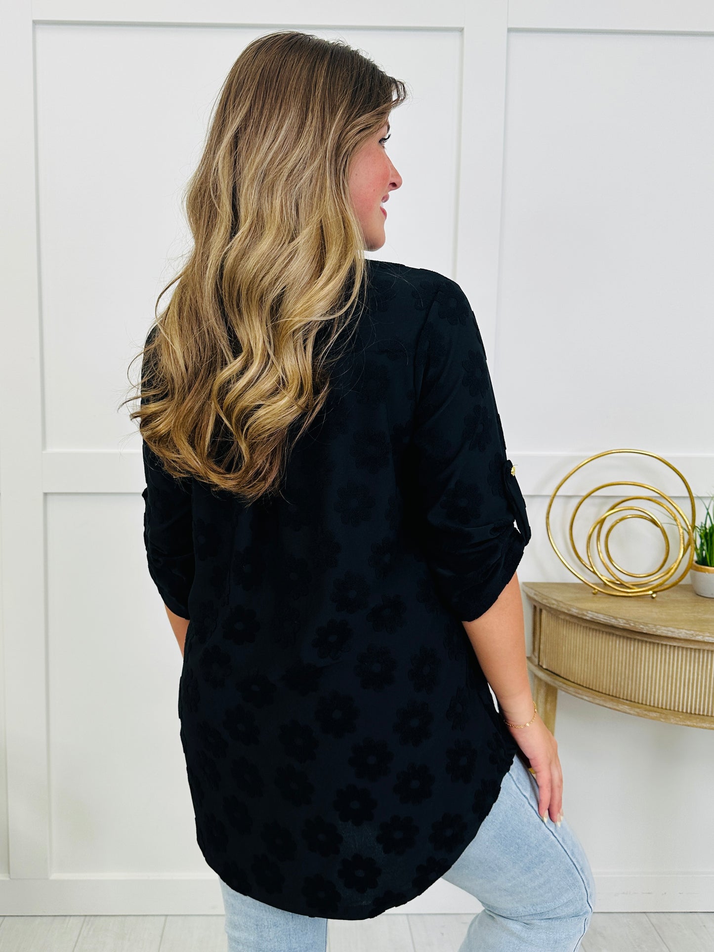 Floral Feelings Top In Black