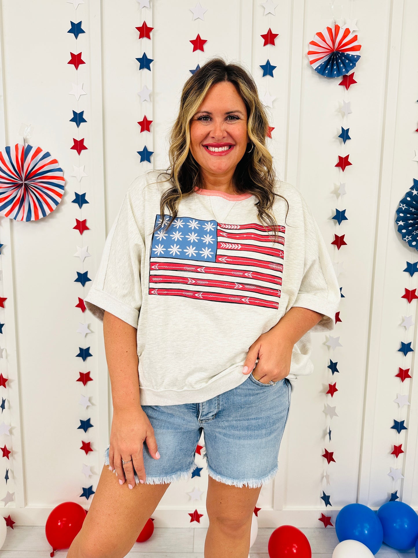 Weekend Patriot Top