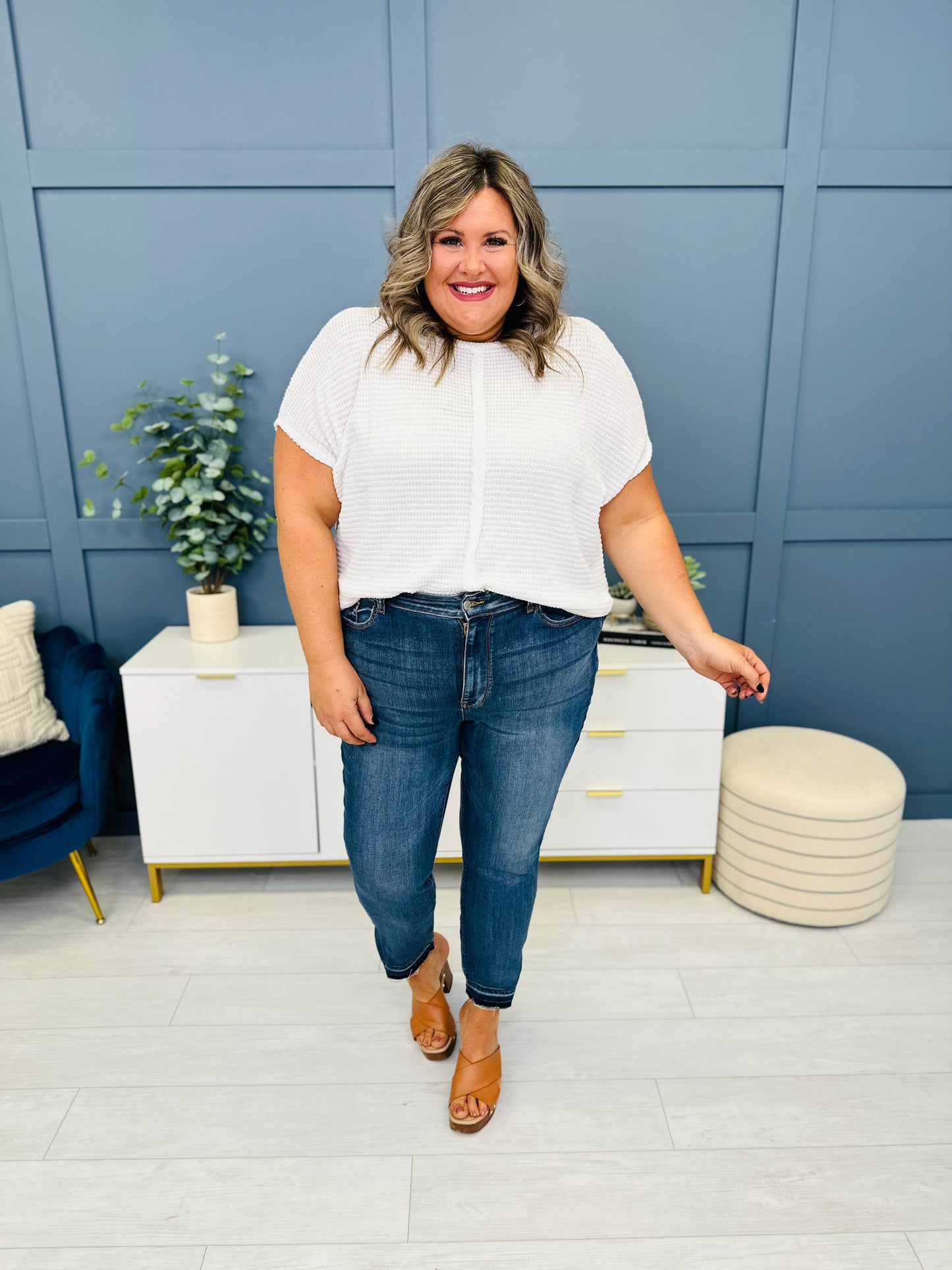 Judy Blue REG/CURVY You Can't Slit With Us Side Slit Skinny Jeans