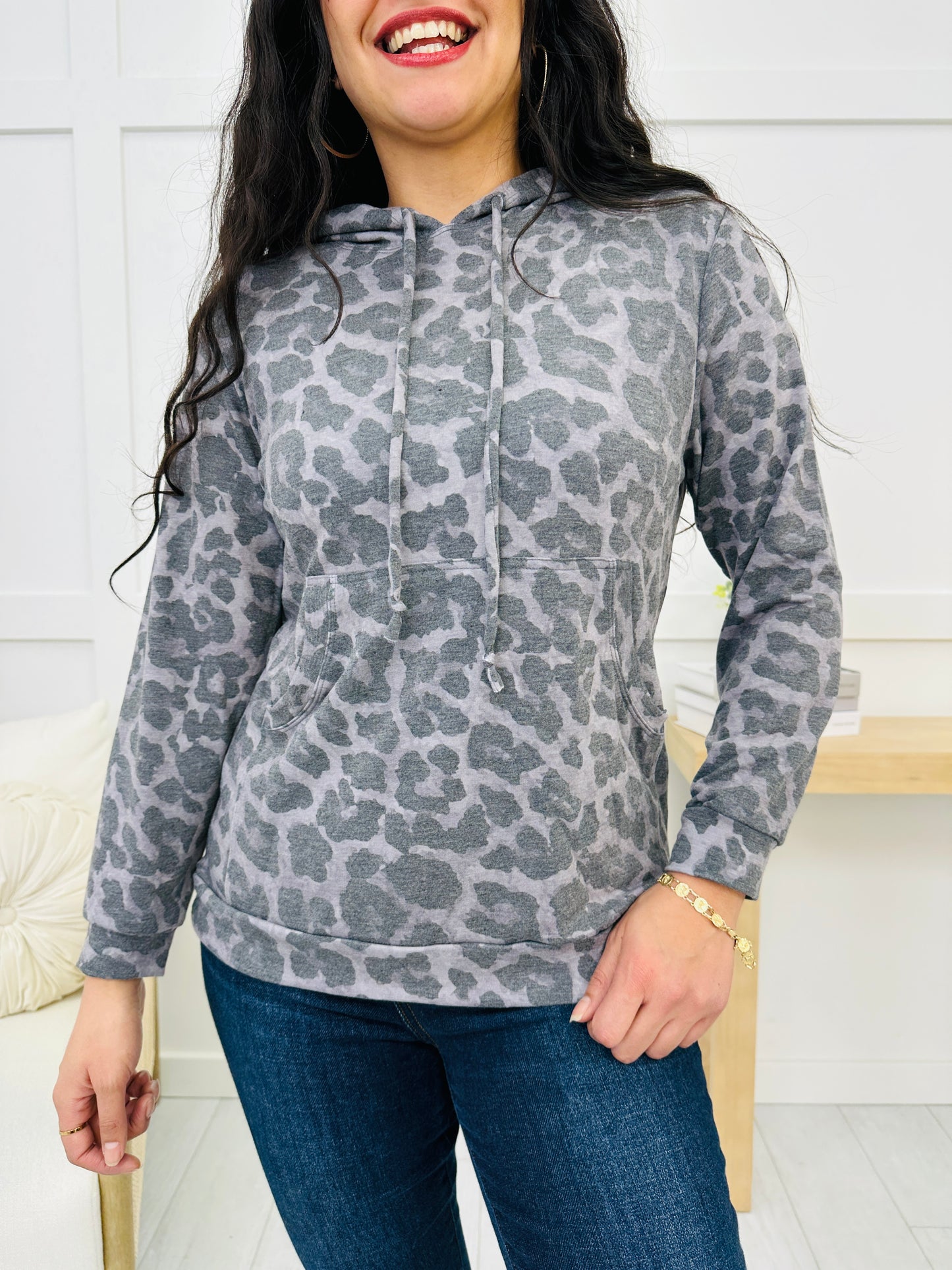 REG/CURVY Lounge In Leopard Hoodie