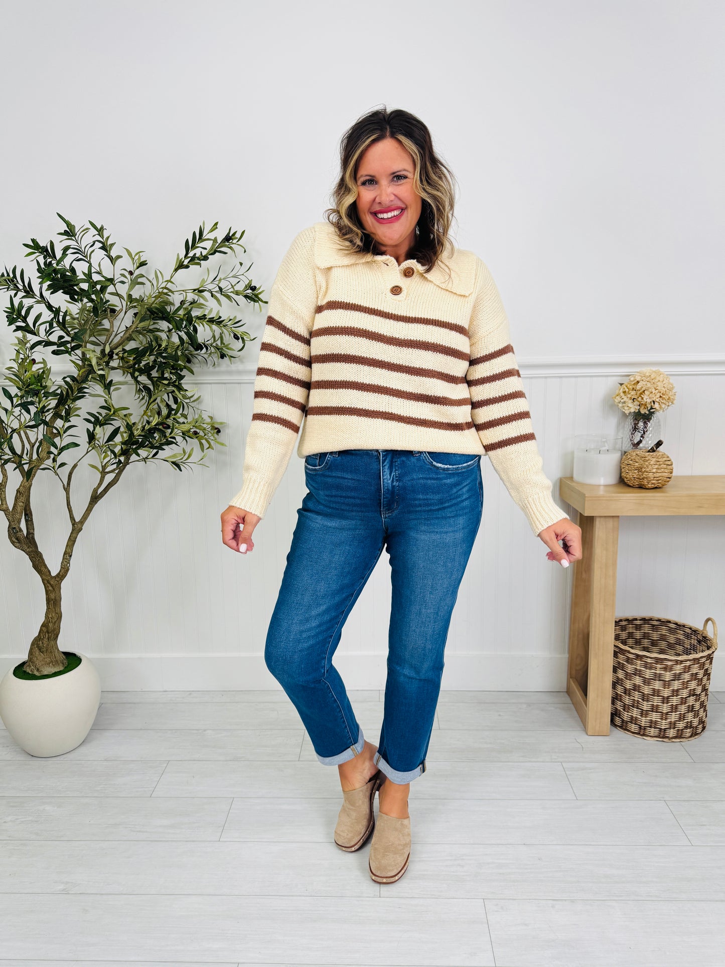 Boyfriend Material Tummy Control Boyfriend Jeans