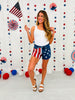 Stars and Stripes Forever Tummy Control Shorts