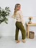 Olive You More Tummy Control Barrel Jeans