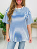 Laidback Lines Top In Multiple Colors