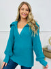 Wrapped In Forever Sweater in Teal
