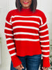 Beyond the Stripe Sweater In Candy Cane