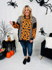 All Things Spooky Top In Pumpkin Print