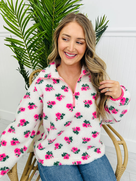 Frosted Florals Pullover