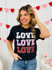 Triple The Love Graphic Tee