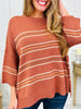 Mountain Sunset Sweater In Rust