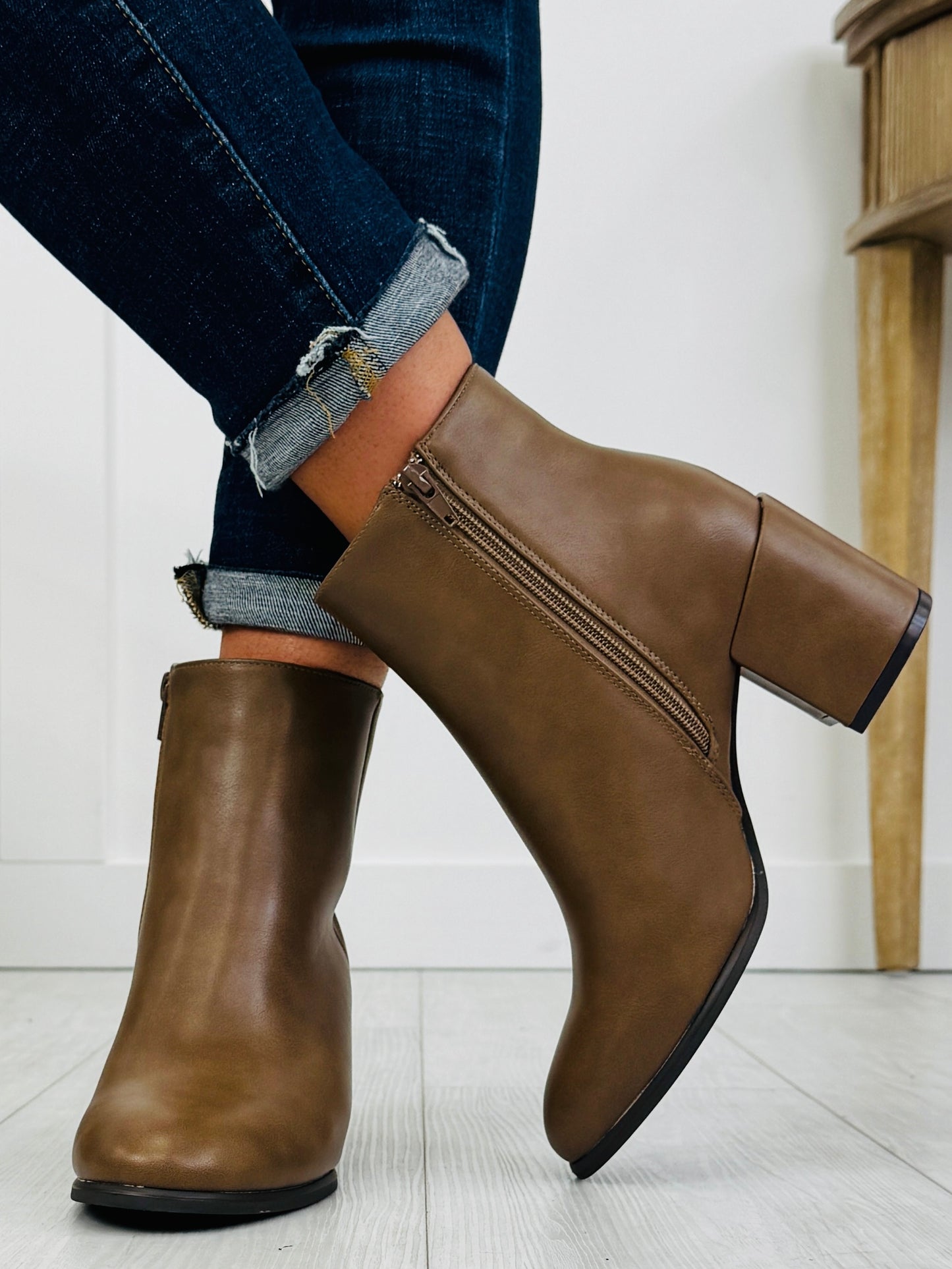 Fall Plans Only Bootie In Taupe