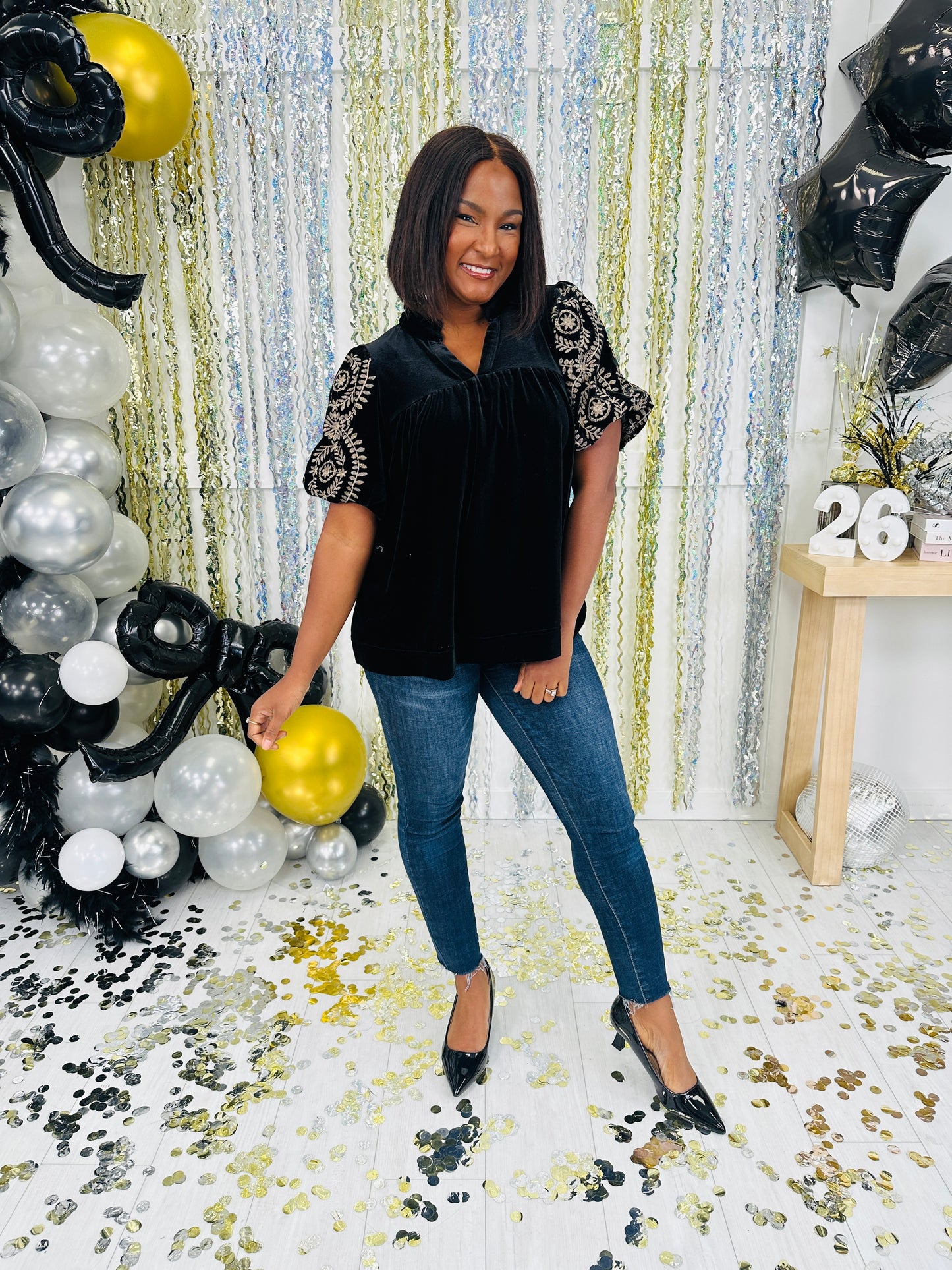 Midnight Merriment Top- Multiple Colors!