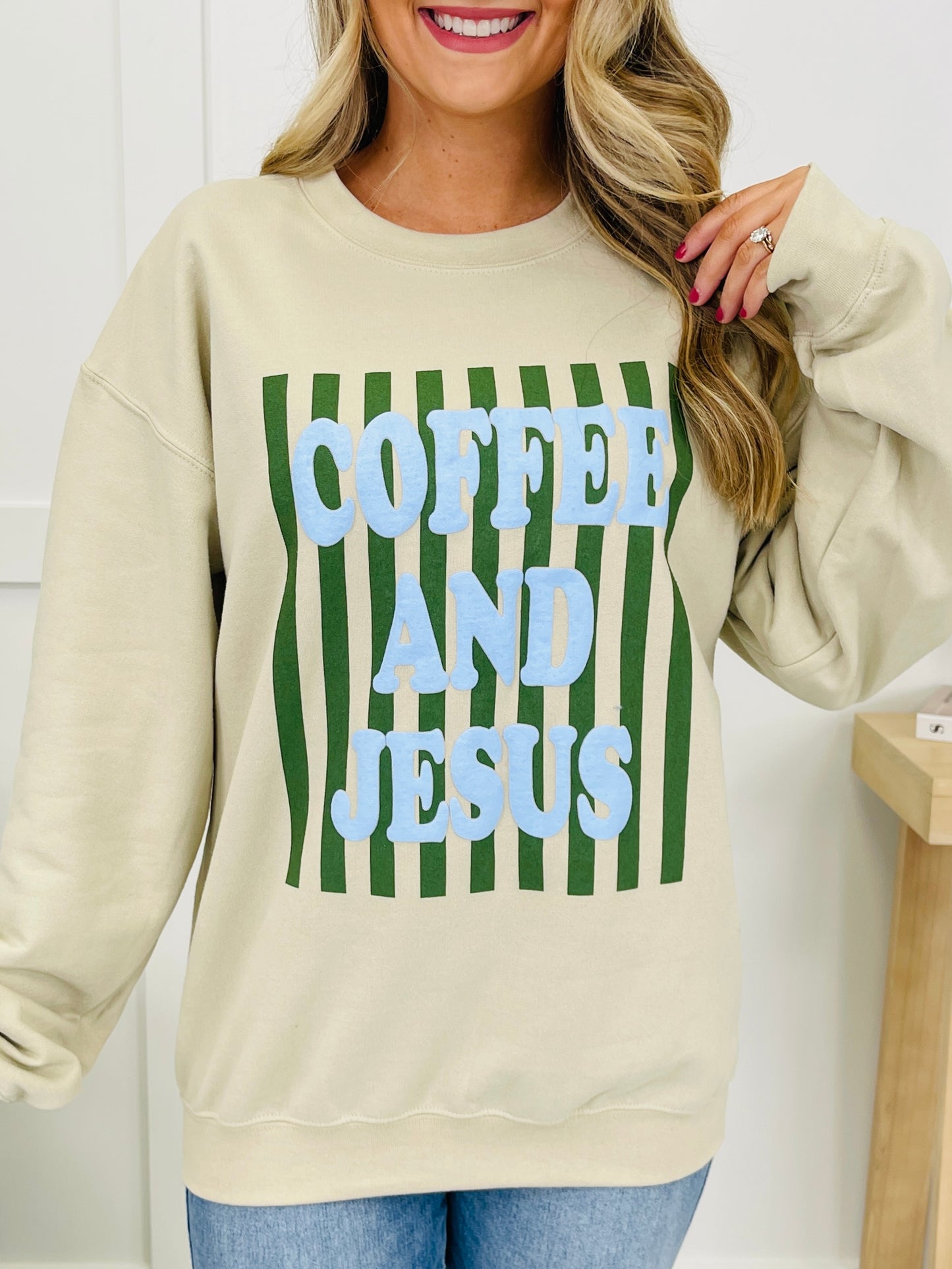 Coffee and Jesus Crewneck Sweatshirt