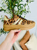 Street Sprint Sneakers in Leopard/Gold