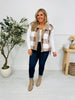 Plaid To Perfection Vest In Taupe
