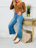 Straight To The Top Tummy Control Cropped Wide Leg Jeans