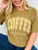 Coffee Weather Graphic Tee in Leopard