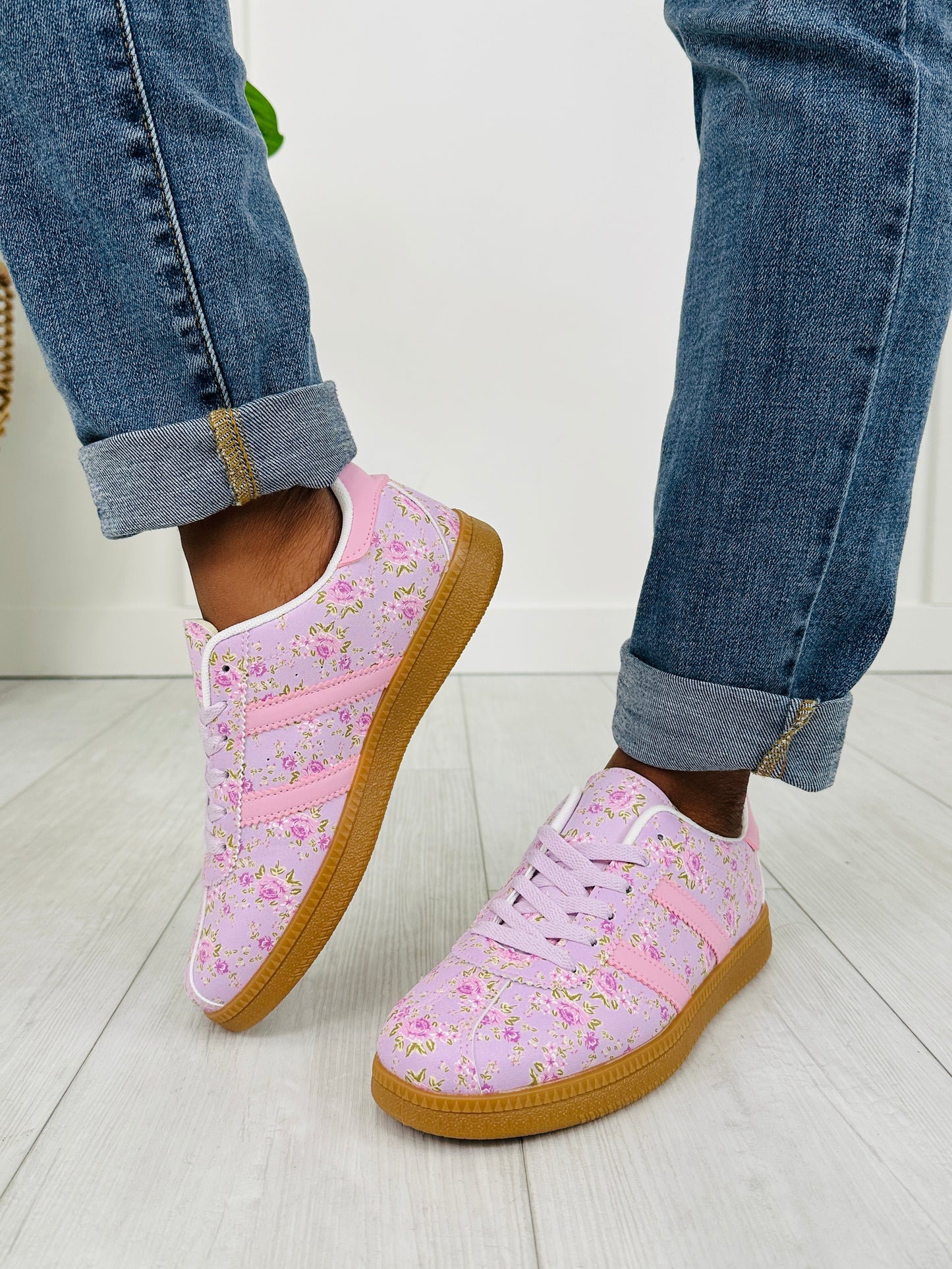 Petal Stomp Sneakers in Lavender