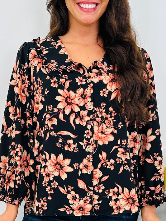 Autumn After Dark Top In Black