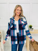 DOORBUSTER! Rustic Runway Shacket in Navy