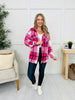 DOORBUSTER! Rustic Runway Shacket in Hot Pink
