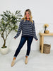 Fine Line Top In Navy