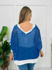 Minimal Motion Top in Blue/Ivory
