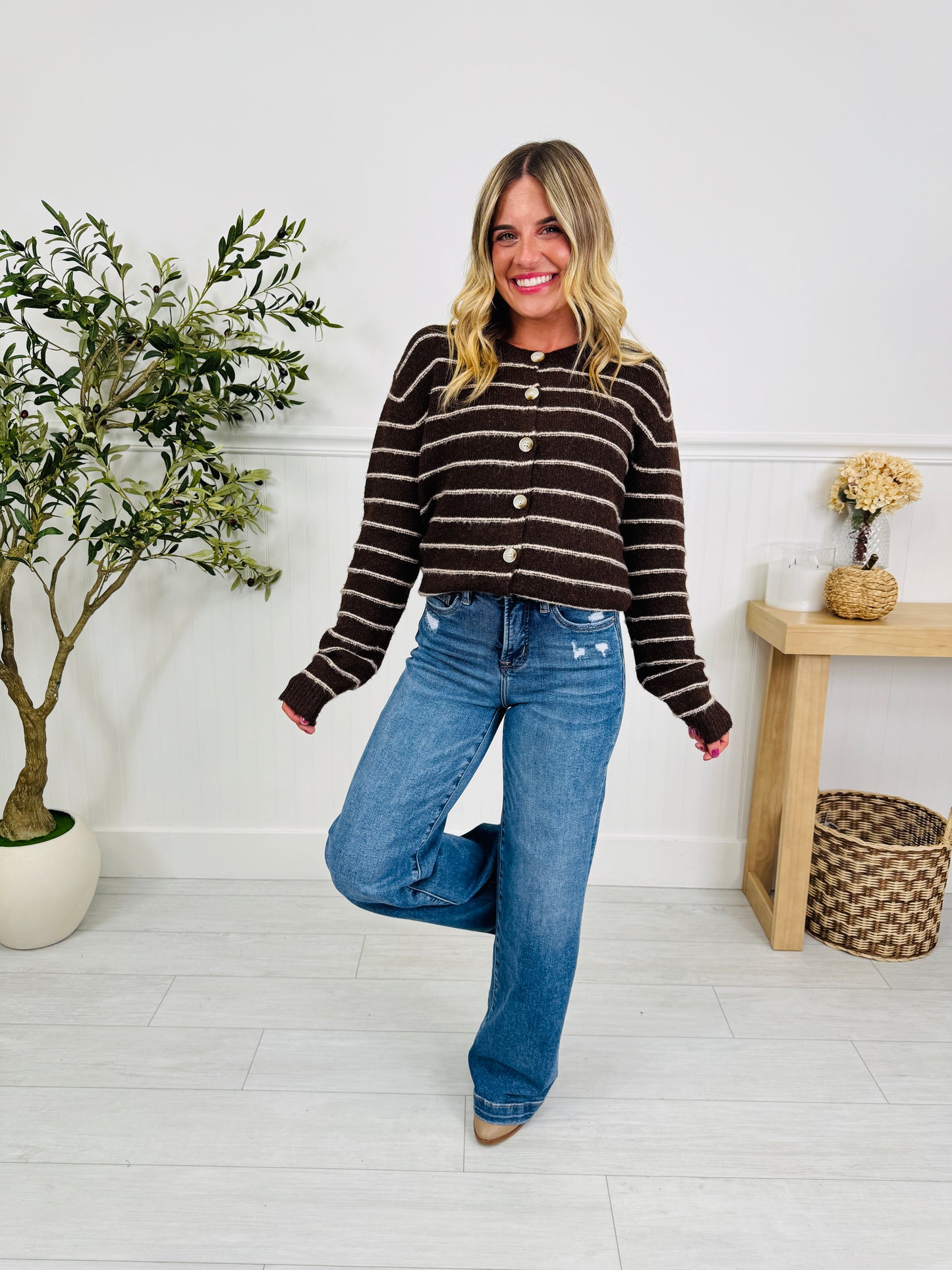 Fall Into Trend Wide Leg Tummy Control Trouser Jeans
