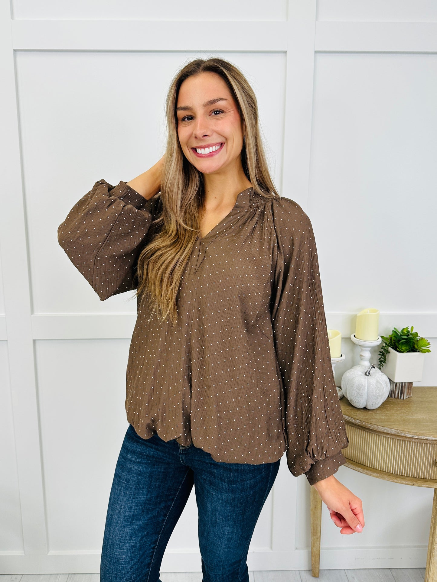 The Truffle Dot Blouse