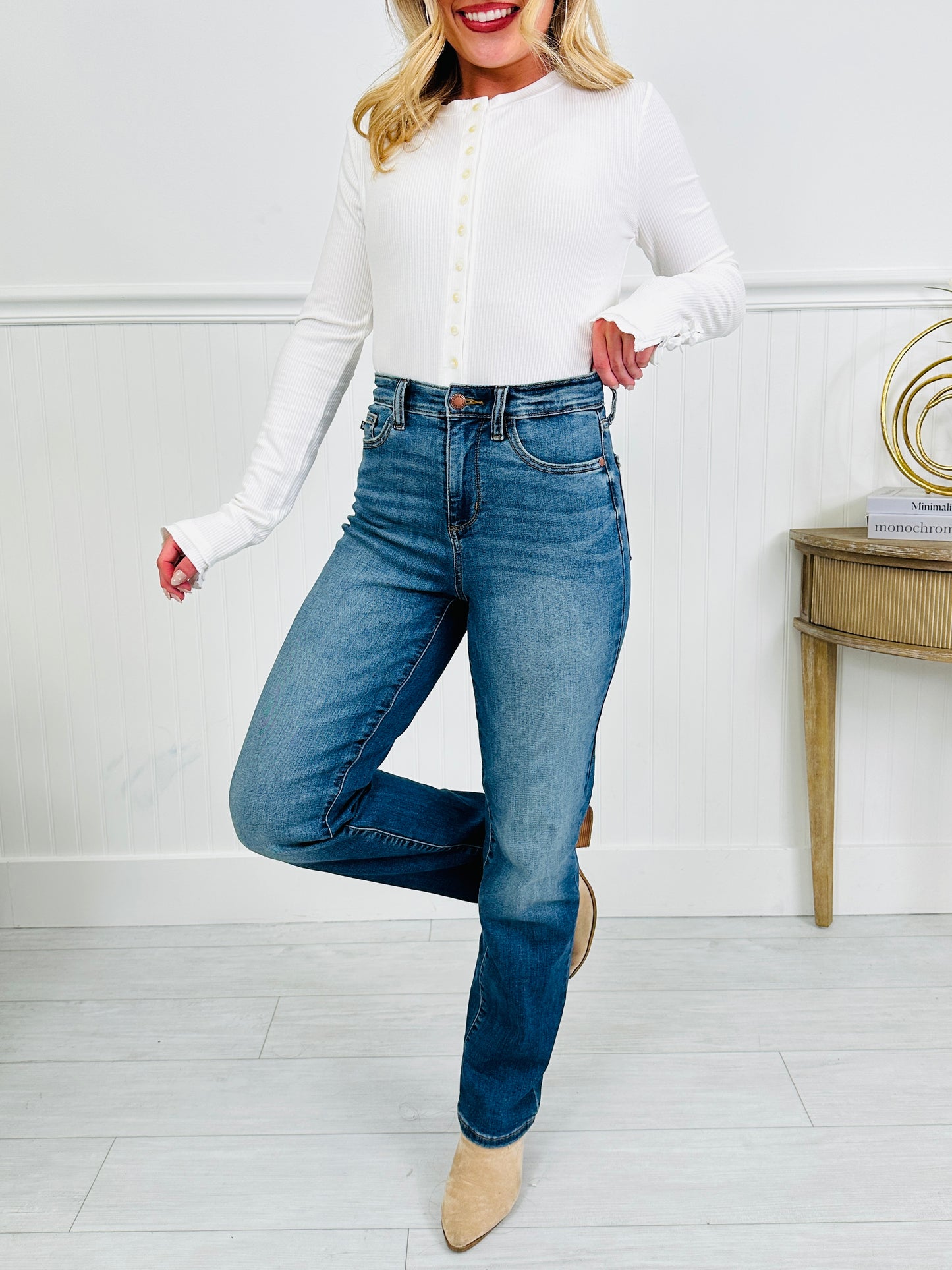 Judy Blue Switch It Up Straight Jeans