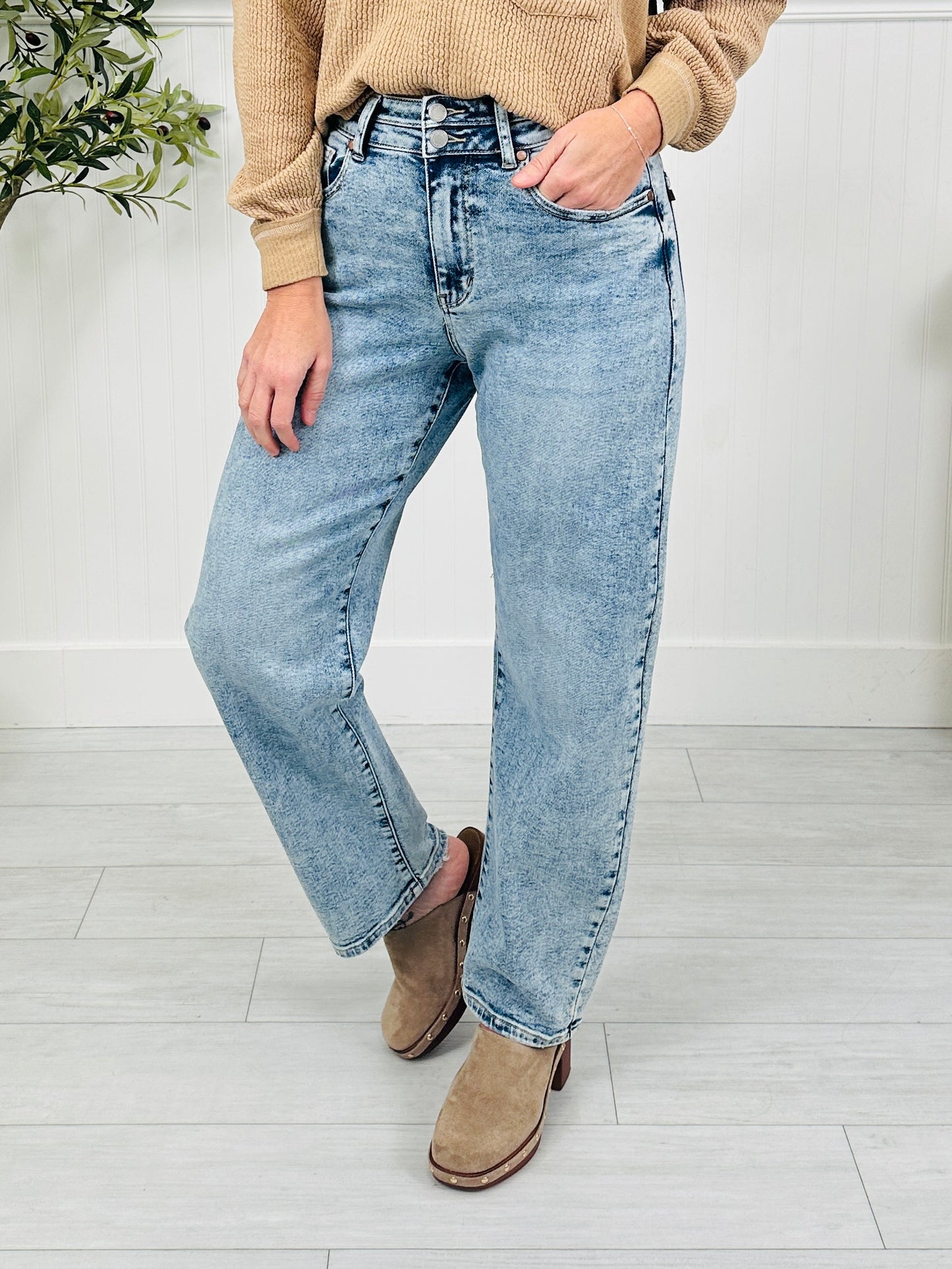 Judy Blue Good Company Arc Leg Jeans