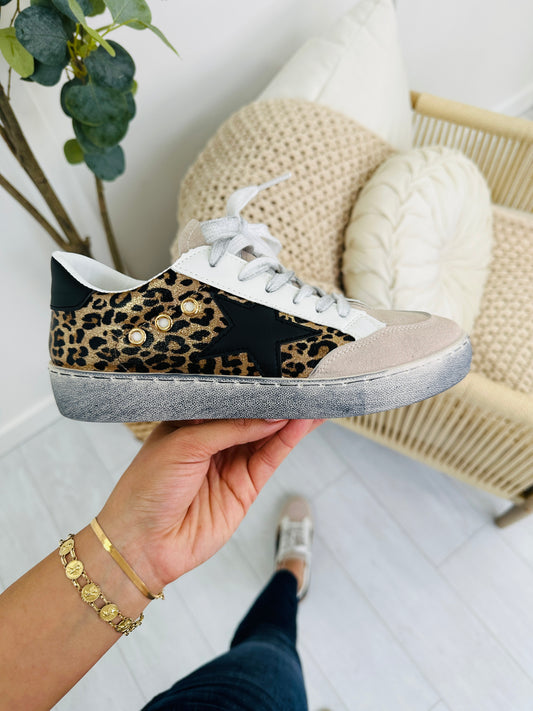 Starlight Steps Sneakers In Leopard