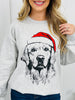 Jolly Golden Retriever Graphic Crewneck Sweatshirt