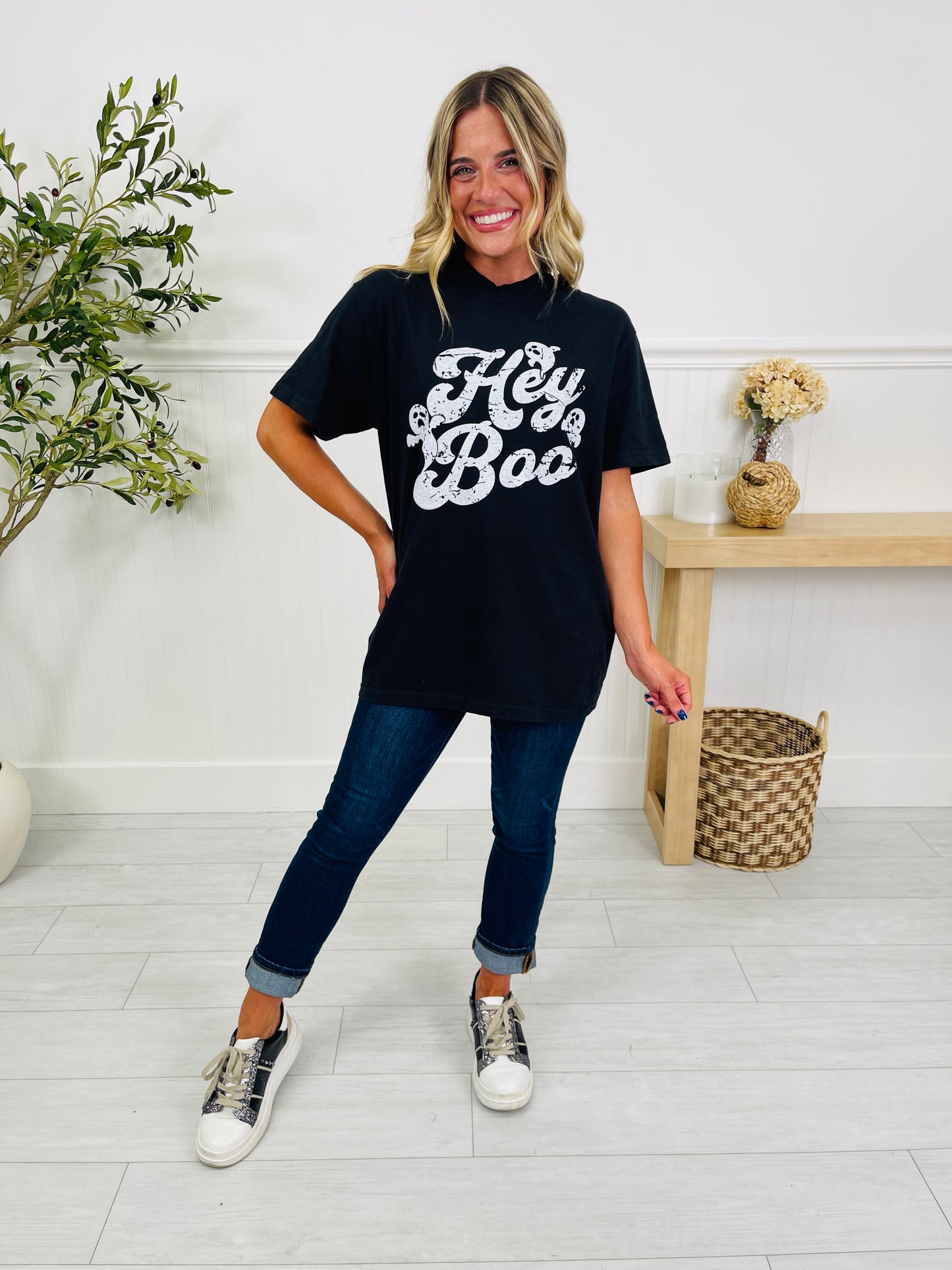 Hey Boo Graphic Tee