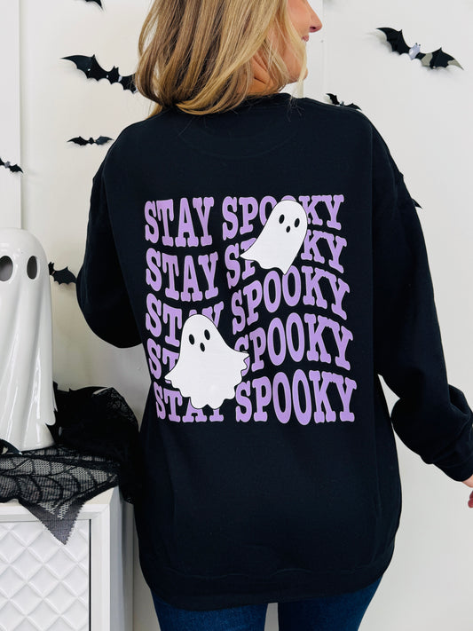 Stay Spooky Graphic Crewneck Sweatshirt