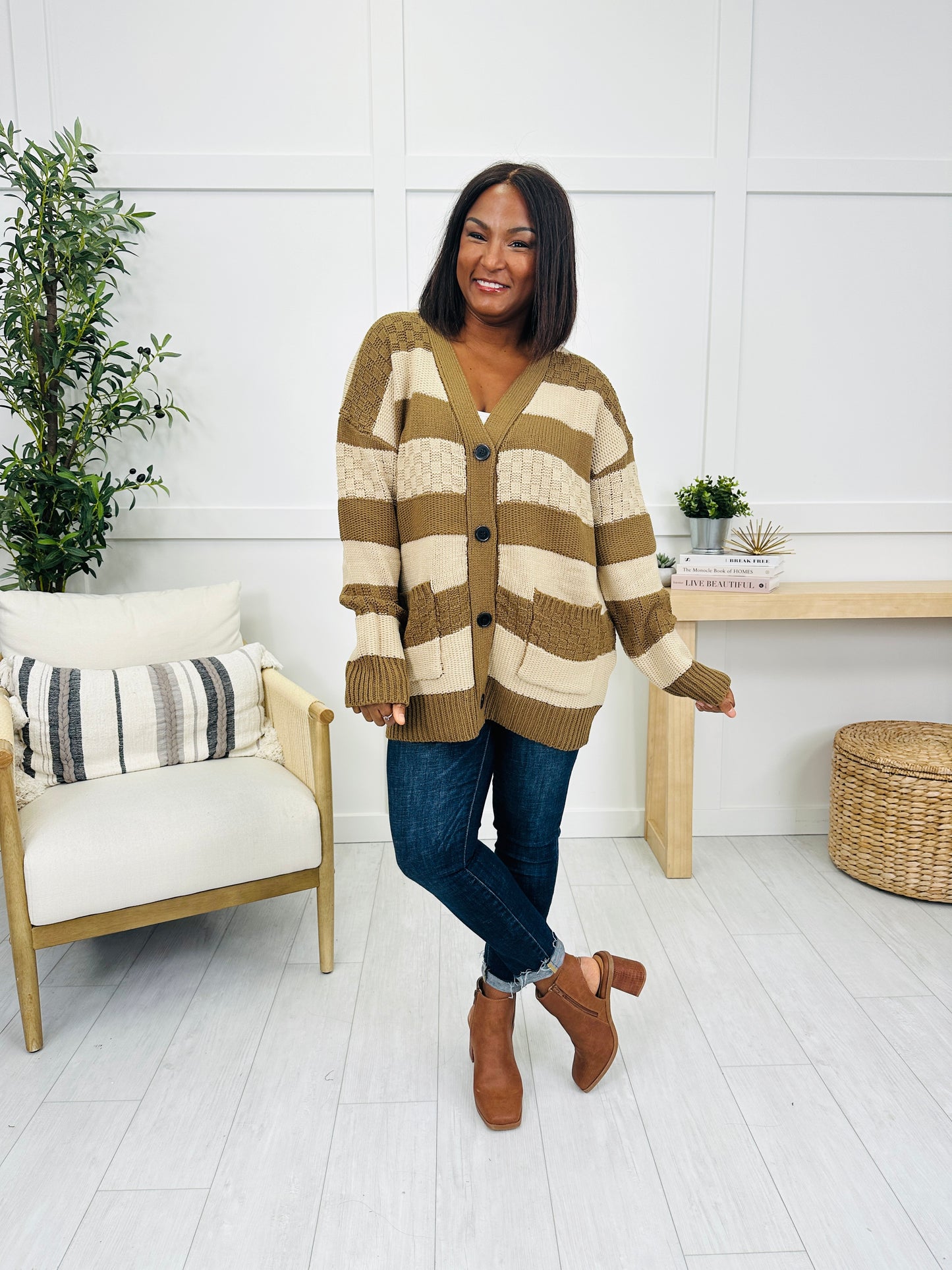 The Cozy Grid Cardigan
