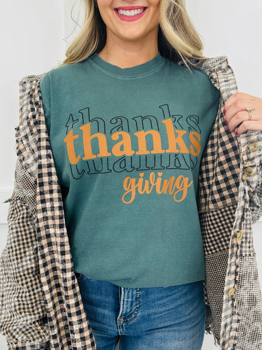 Thanksgiving Graphic Tee- Multiple Colors!