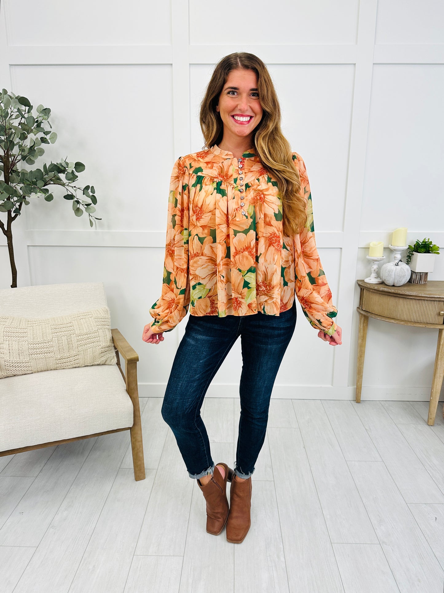 Peachwood Petals Blouse