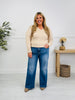 Just Four You Tummy Control Wide Leg Jeans in Four Inseams