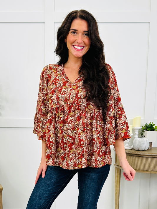 The Blooming Days Top In Rust