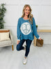 Wore My Heart Out Pullover in Ocean Blue