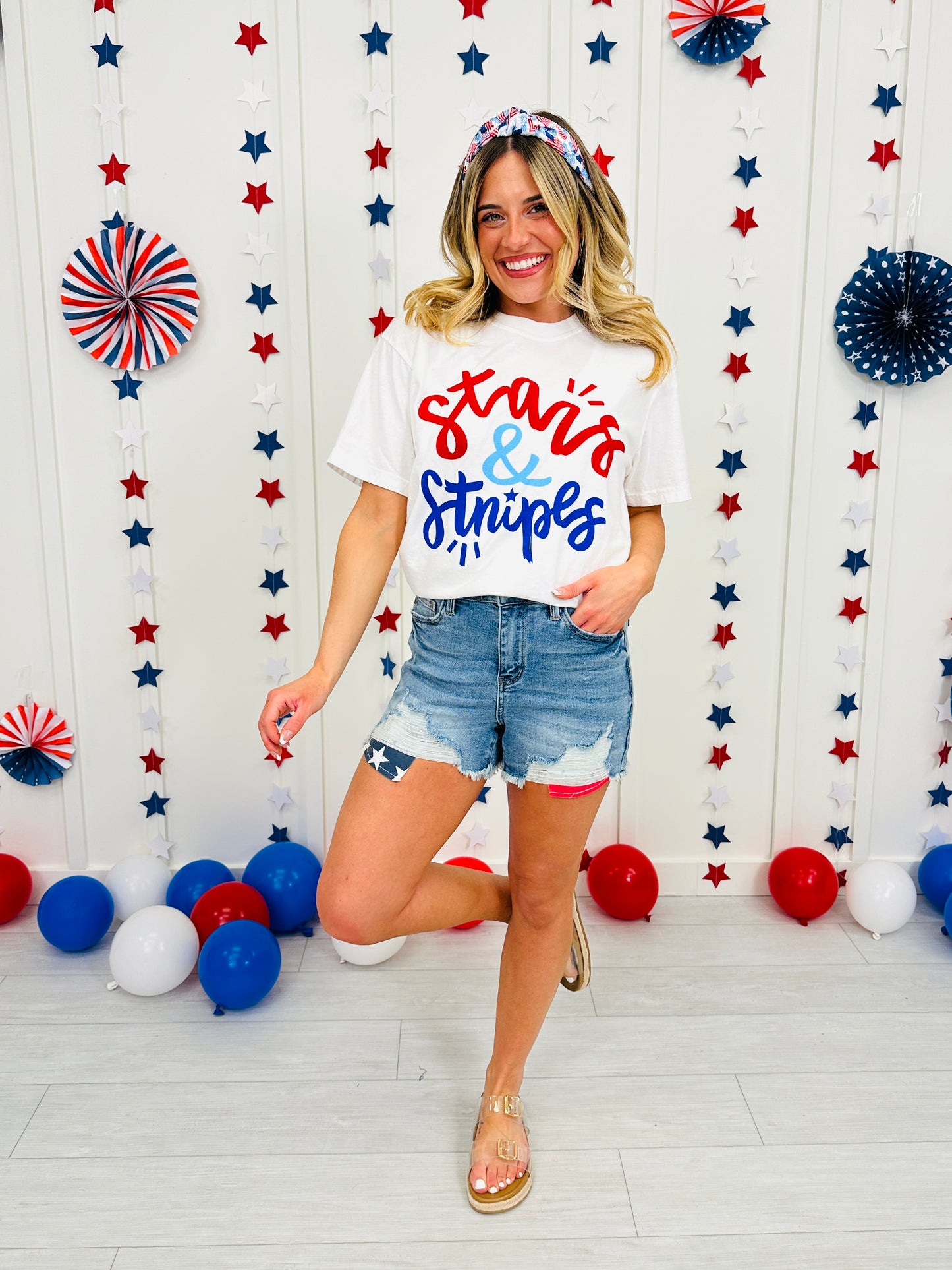 Stars And Stripes Graphic Tee