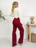 Judy Blue Merlot Moment Thermal Straight Jeans