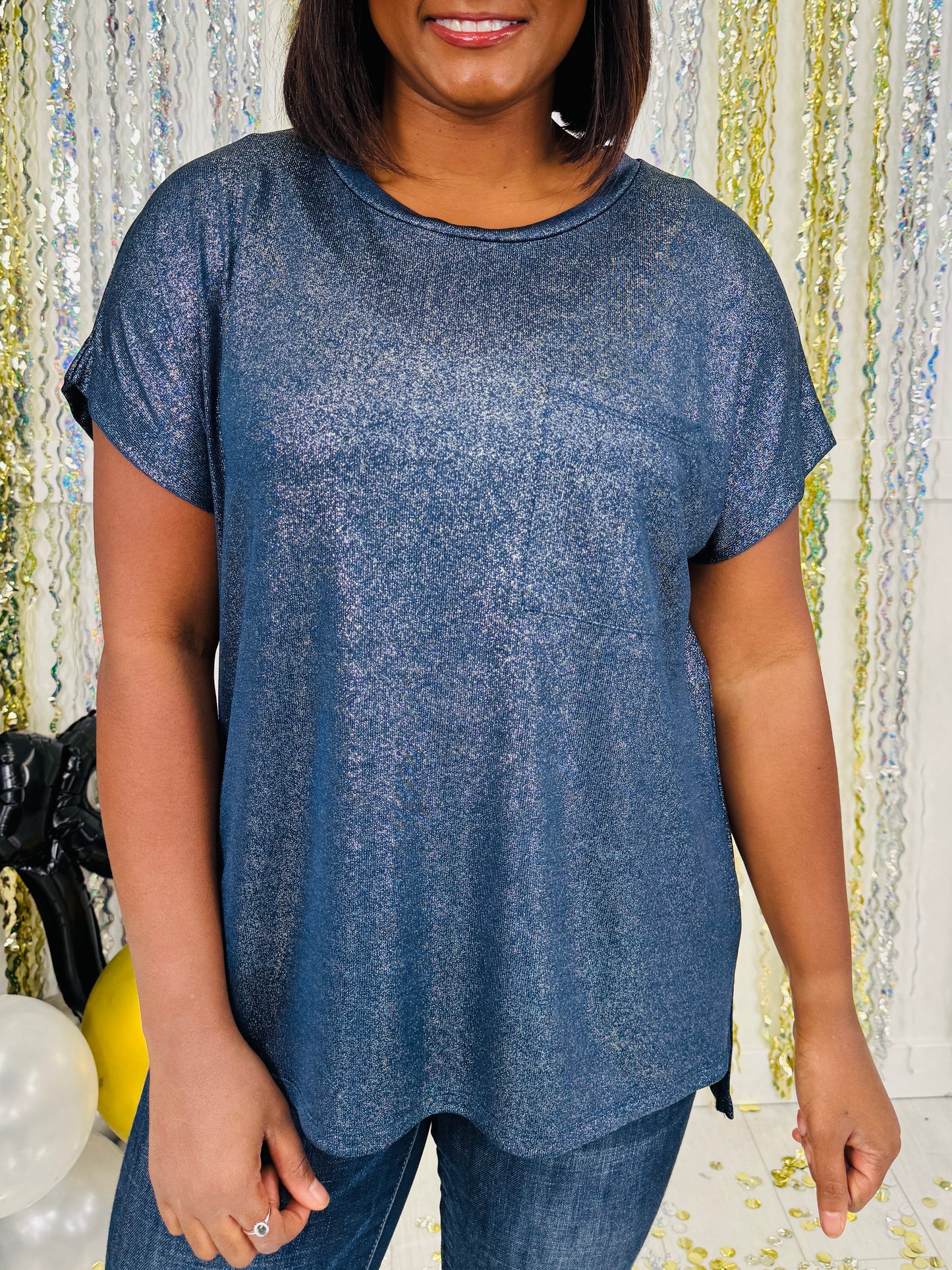 Shimmery Allure Top- Multiple Colors!