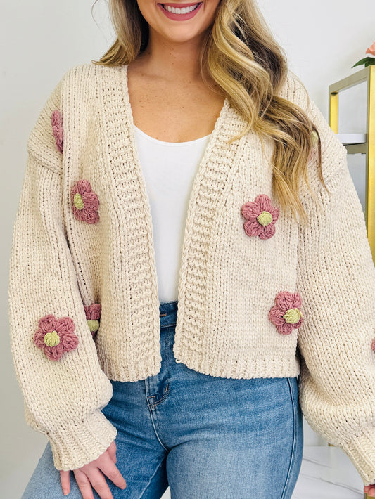 Cozy Patch Cardigan